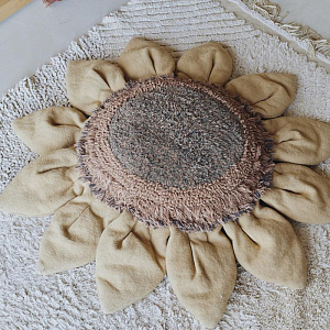 Подушка интерьерная Lorena Canals "Подсолнух", 90 х 90 см